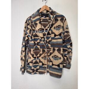 Bear Ridge USA Made Women Western Southwest Aztec Sedona Size Medium Coat Fleece